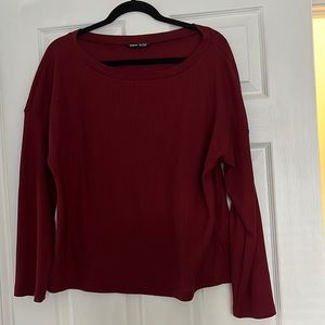 Dark red sweater